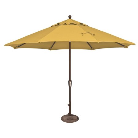 SIMPLY SHADE SimplyShade  Catalina 11 ft. Octagon Solefin Push Button Tilt Umbrella  Lemon SSUM92-1100-D2402